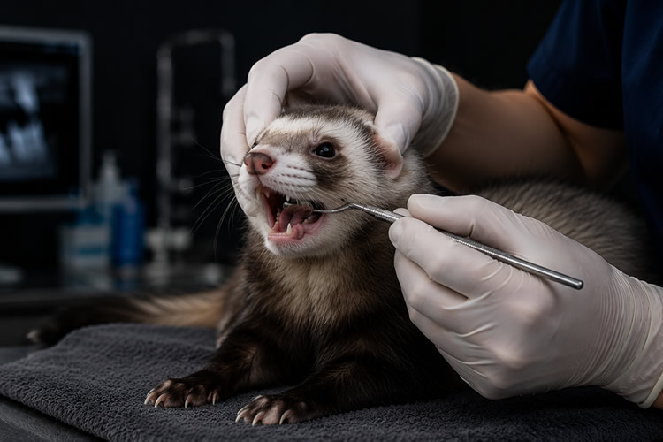 Odontologia Veterinaria para hurones en Madrid